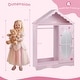 preview thumbnail 2 of 18, Gymax Kids Dress Up Storage w/ Mirror Roofed Wardrobe Closet w/ Open