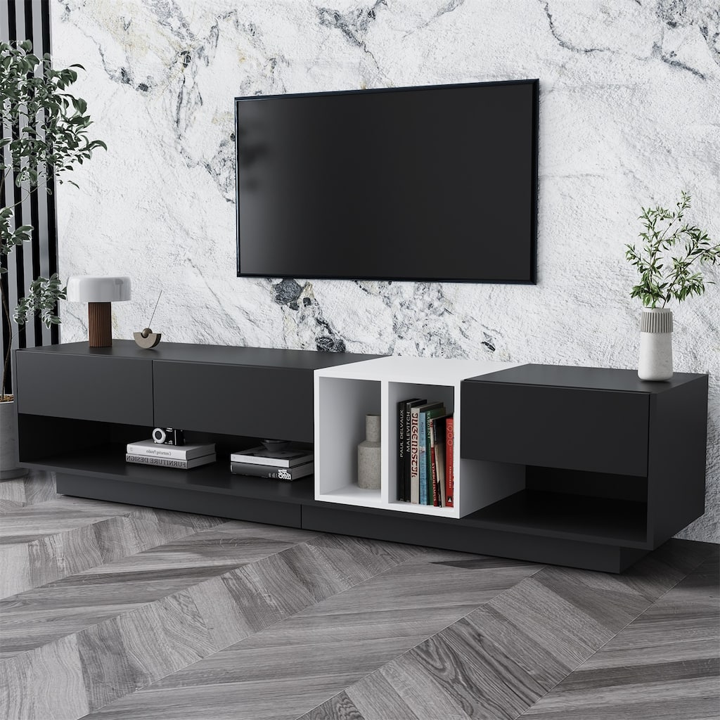 Merax Two-tone Media Console for TVs Up to 80''