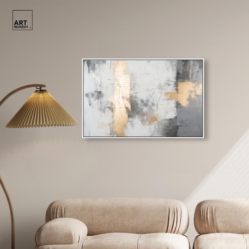 Gilded Gray III Canvas by Art Remedy