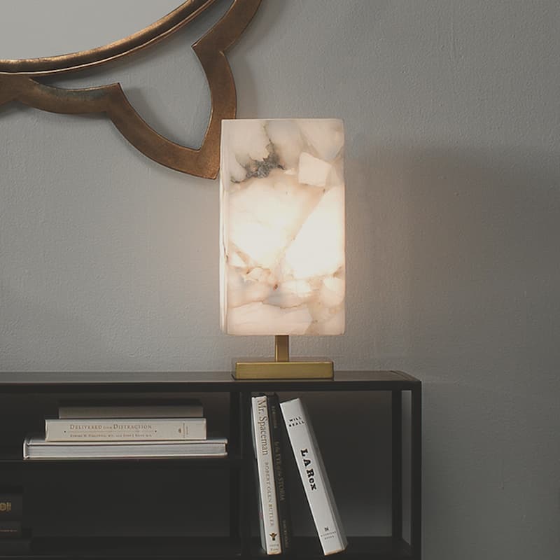 Jamie Young Ghost Axis Alabaster Table Lamp