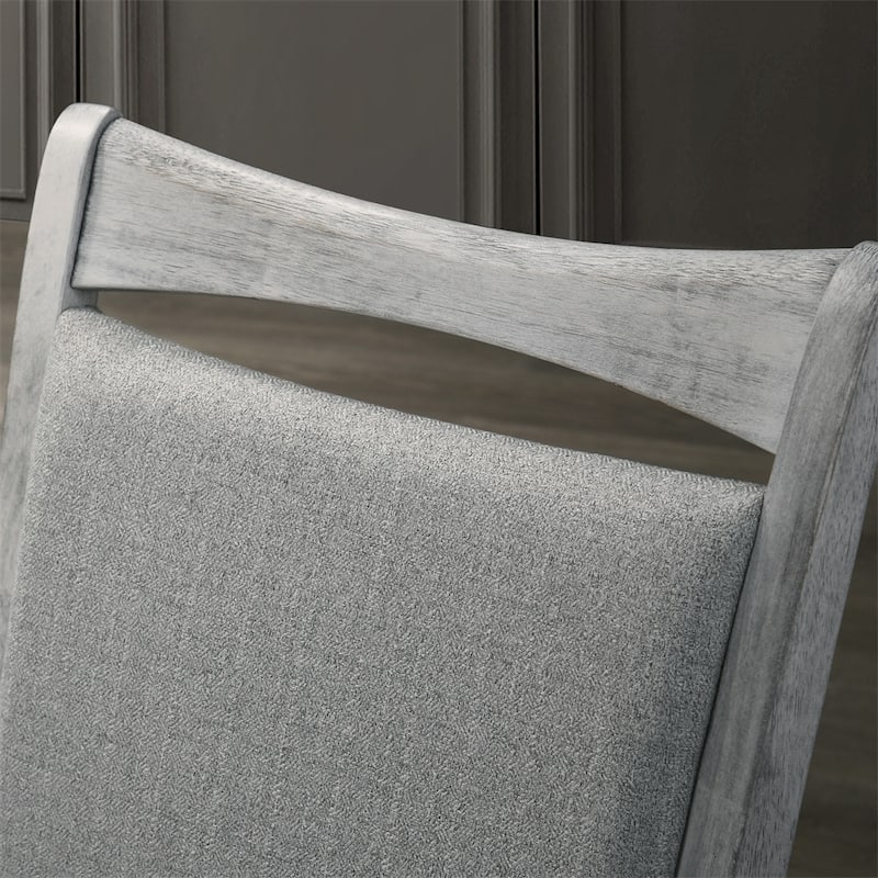 Upholstered Turned Leg Dining Chairs,Set of 2