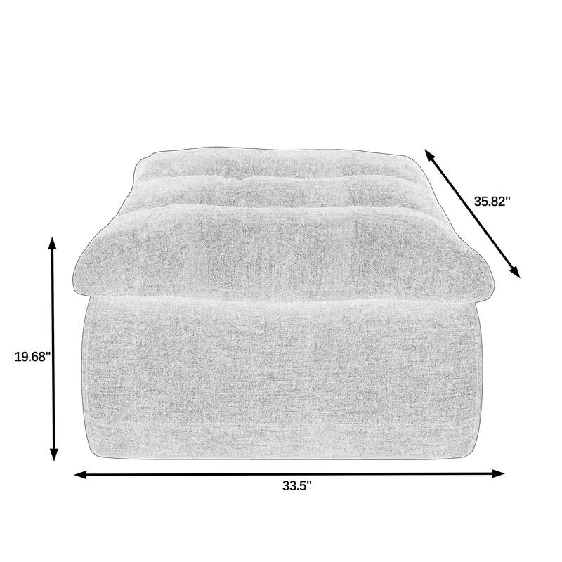 Lazy Floor Sofa,Modern armless and backless sofa chair,Comfy Accent Bean Bag Couch,suitable for living room bedroom office