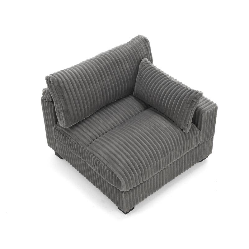 Plush Faux Fur Accent Sofa Chair