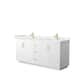Option White, Gold Trim, White Quartz Top
