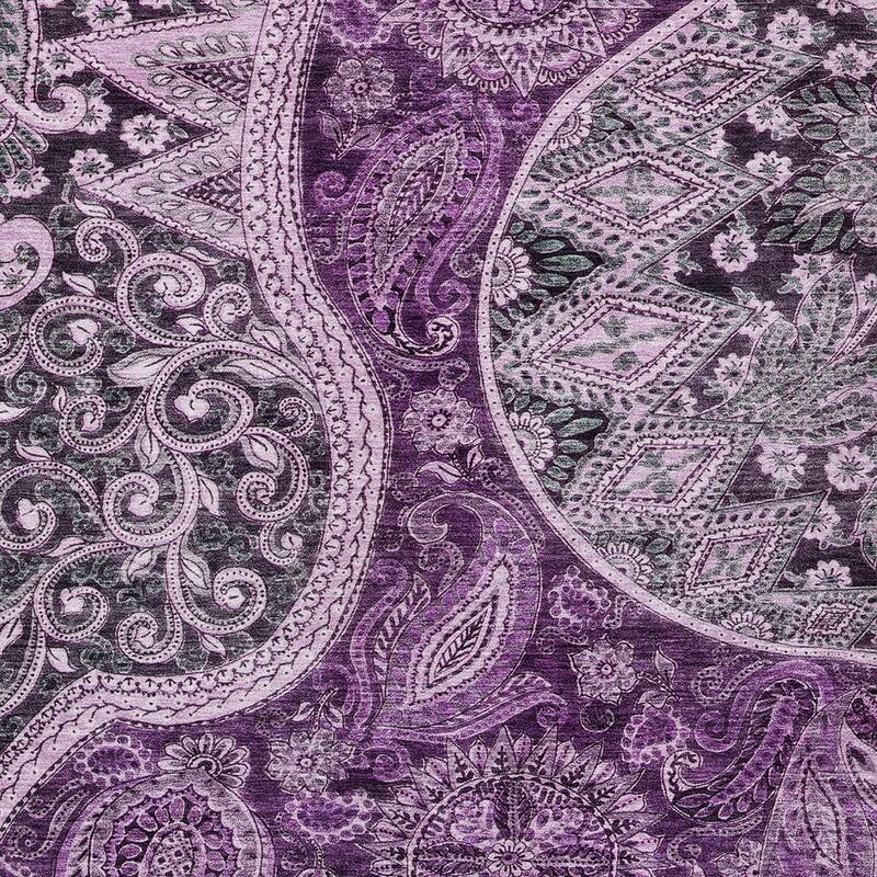 HomeRoots Floral Medallion Transitional Rectangle Outdoor Rug