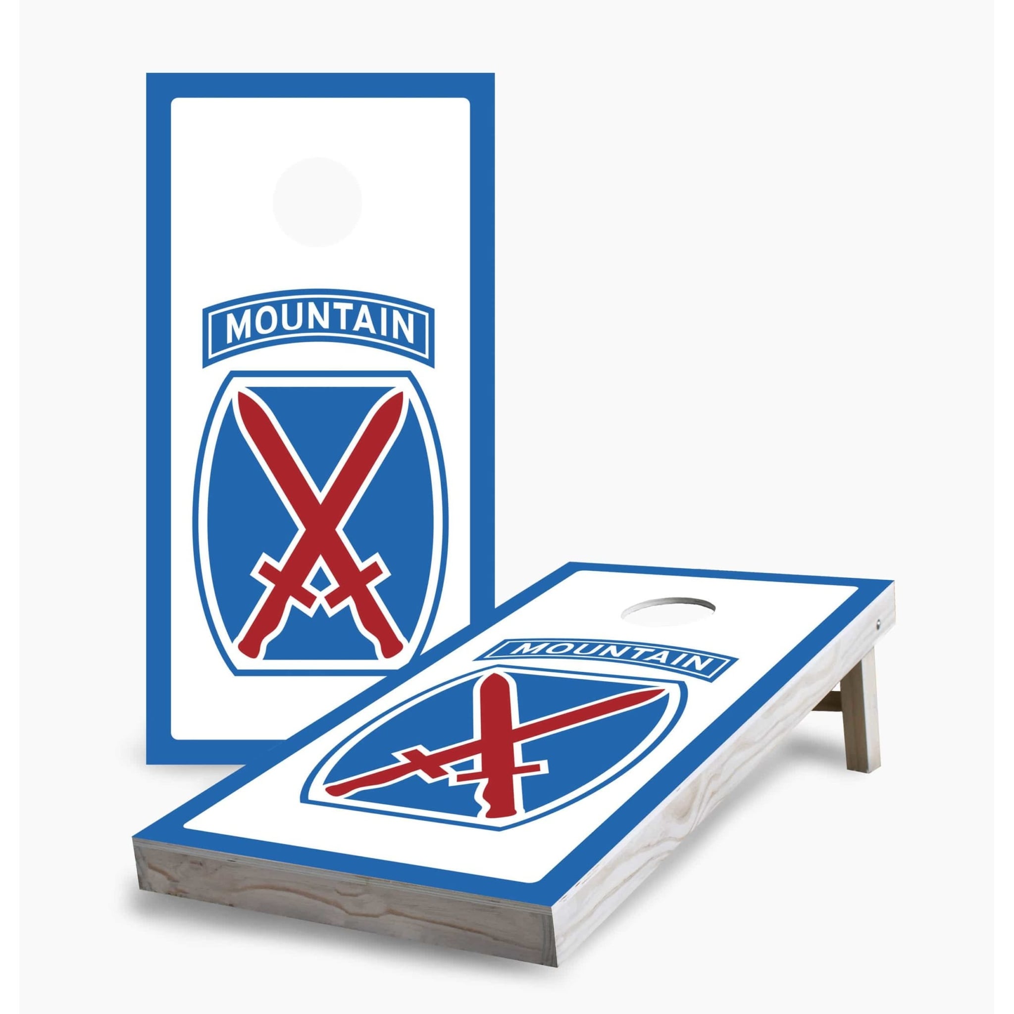 10th Mountain Division Regulation 2x4 Cornhole Game Set