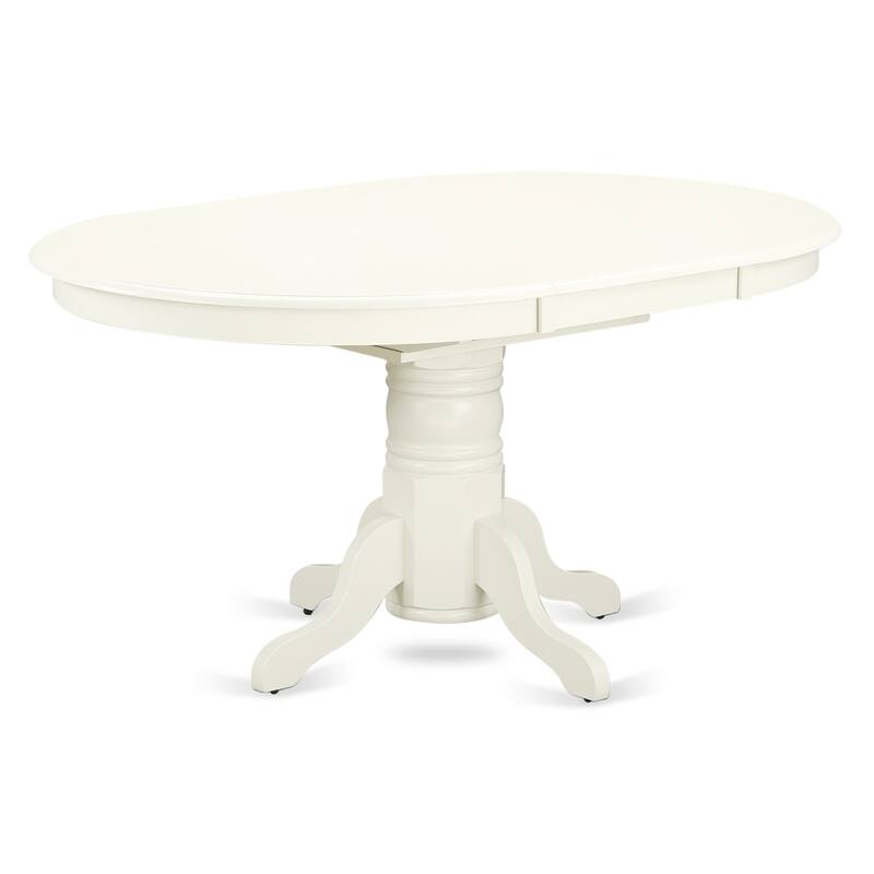 HomeStock 5-Piece Linen White Finish Solid Wood Top Dining table with 4 Chairs with Lattice Back