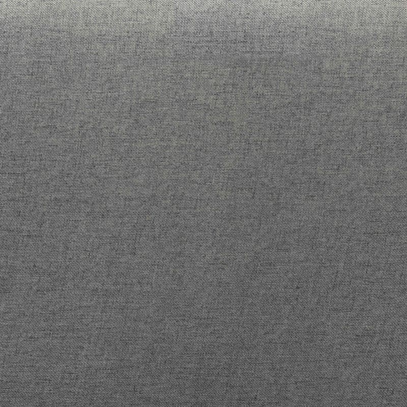 Modern Dark Grey Fabric Upholstered Full Size Headboard with Walnut Wood Frame, Comfortable Padded Design