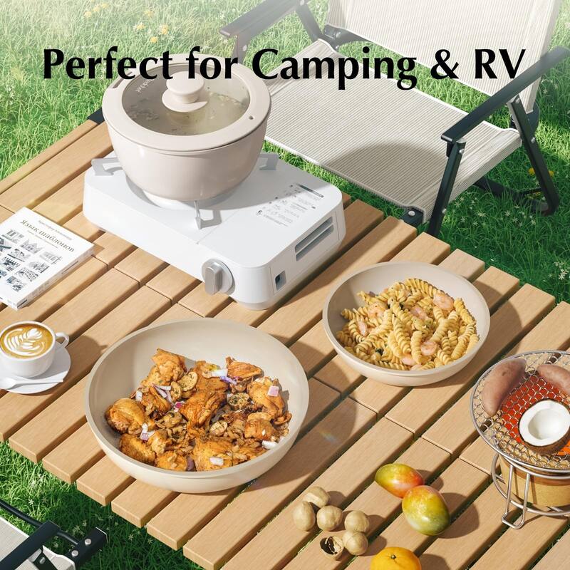 Pots and Pans, Nonstick Kitchen Cookware Sets, Non Toxic Pots & Pans Non Stick, PFAS PFOA & PTFE Free, Detachable Handle 5 Piece