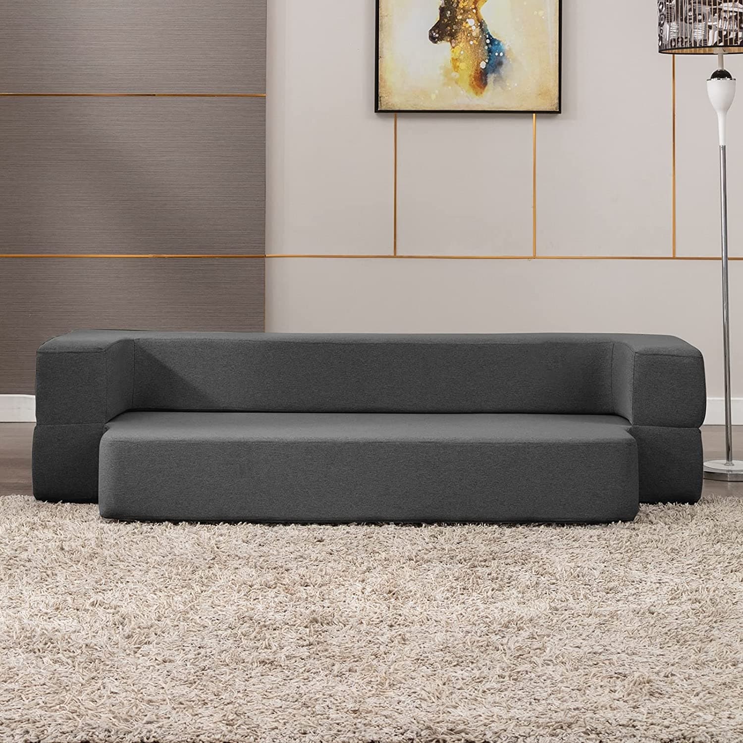 Folding couch 2025 mattress