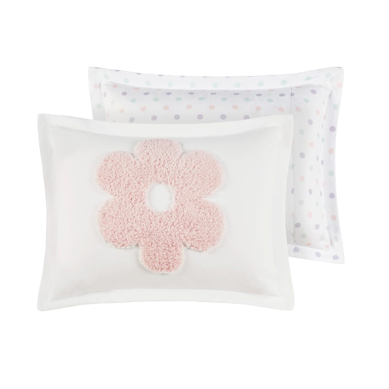 Intelligent Design Kids Madeline Floral Reversible Tufted Chenille Duvet Cover Set