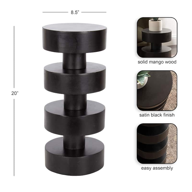 Kate and Laurel Omar Round Drink Table