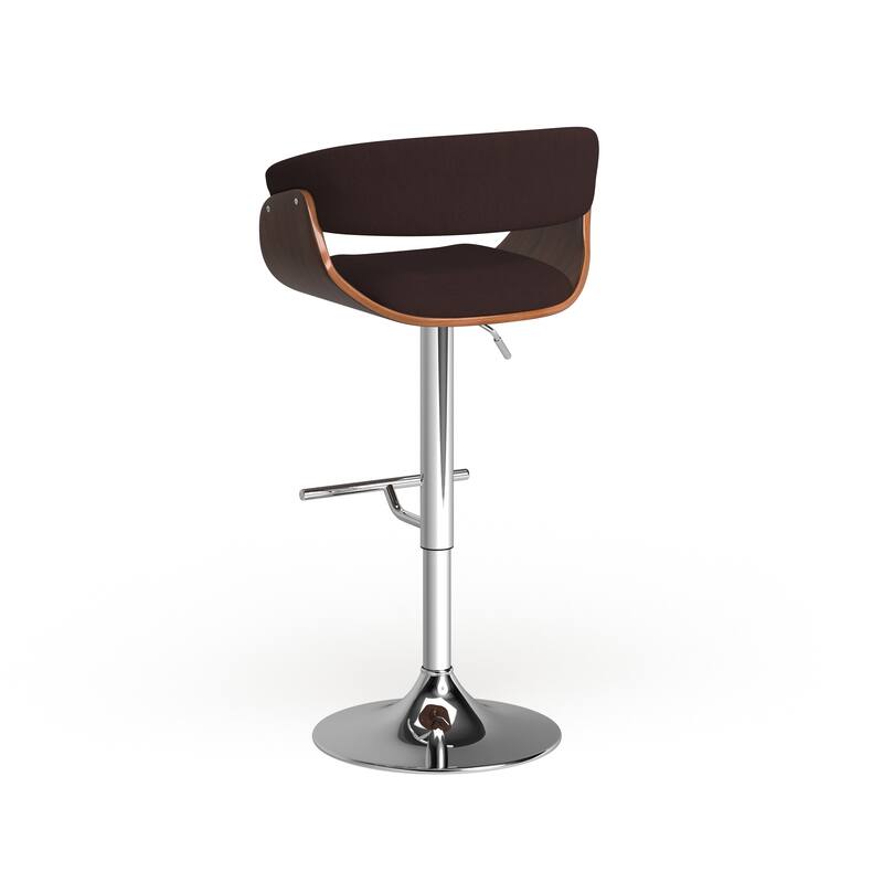 Carson Carrington Samantha Vintage Mid-century Modern Wood Adjustable Bar Stool