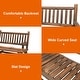 preview thumbnail 14 of 24, Outsunny 2-Person Wooden Rocking Chair Rocker Bench with Relaxing Swinging Motion