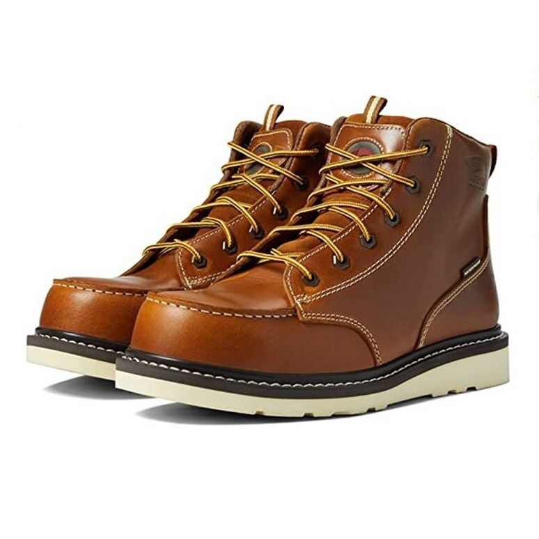 Avenger Work Boots Mens Light Cushion Safety Toe Brown A7507 