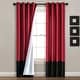 preview thumbnail 21 of 30, Lush Decor Prima Window Curtain Panel Pair 84 Inches - Merlot/Black