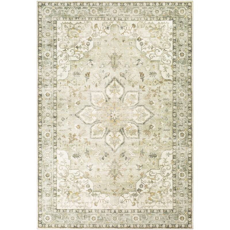 Livabliss Erin Updated Traditional Medallion Area Rug