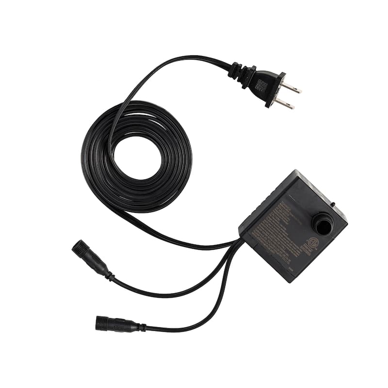 Glitzhome 21.75"H 2-Tiered Lighted Zen Style Frog Elephant Hippo Polyresin Outdoor Fountains