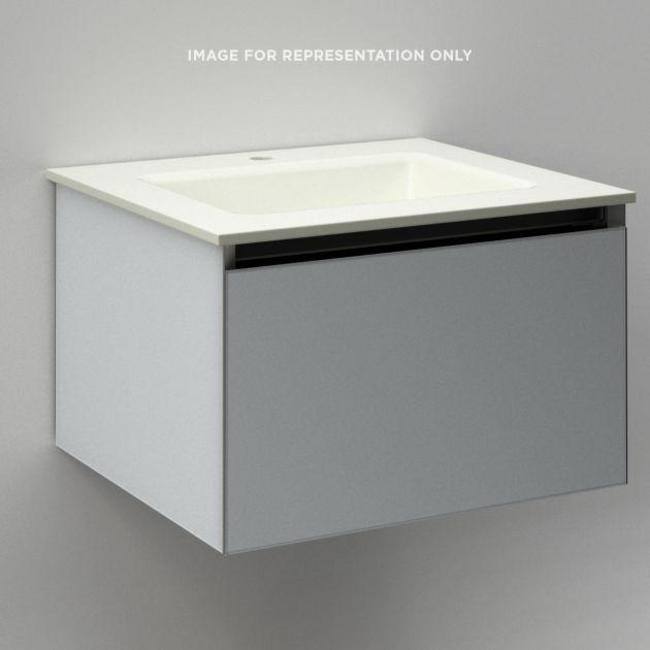 Robern Cartesian 24-1/8" Aluminum Vanity with Plumbing Drawer - Less