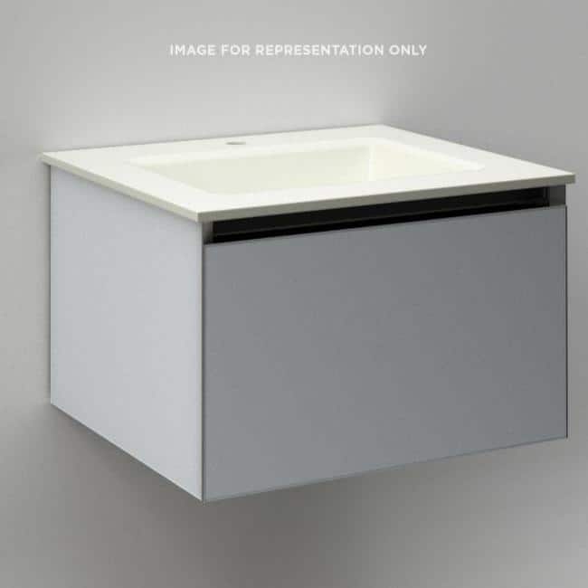 Robern Cartesian 24-1/8" Aluminum Vanity with Plumbing Drawer - Less