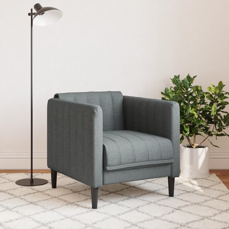 vidaXL Sofa Chair Upholstered Armchair Seating Living Room Faux Suede Leather