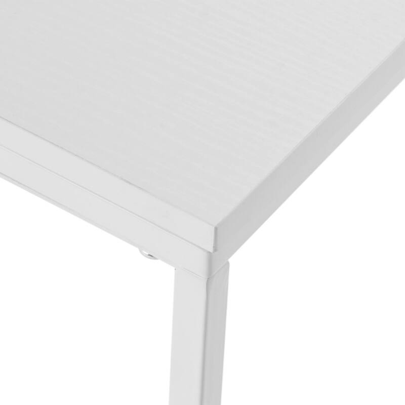 Modern C-Type Single Layer MDF Iron Rectangle Side Table - 18.9” x 11.02” x 22.83"