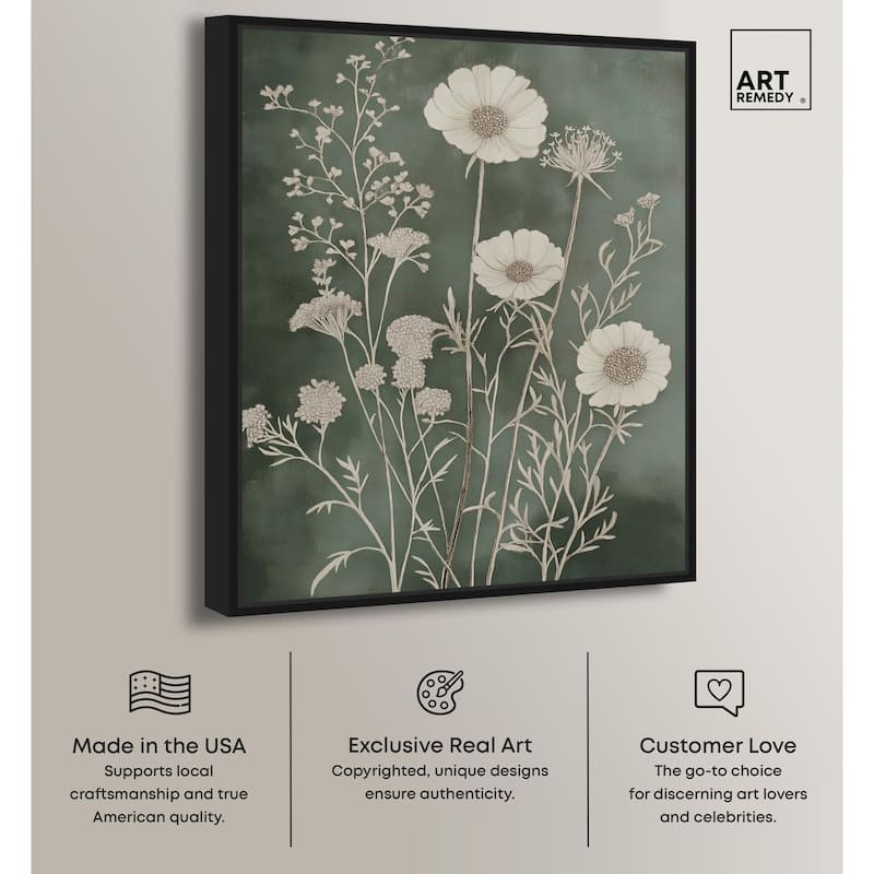 Airy Green Garden Canvas by Art Remedy