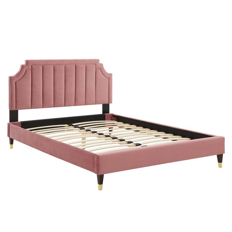 Sienna Performance Velvet Full Platform Bed