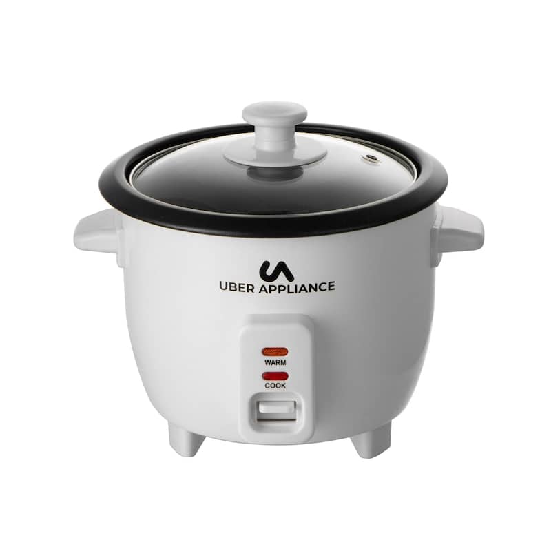 Uber Appliance Rapid Rice Cooker 6 Cup capacity - White