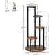 preview thumbnail 5 of 12, 4-Tier Plant Stand Indoor, Tall Wood Plant Shelf Holders, Set of One - 19.68”L* 19.68”W* 40.94”H