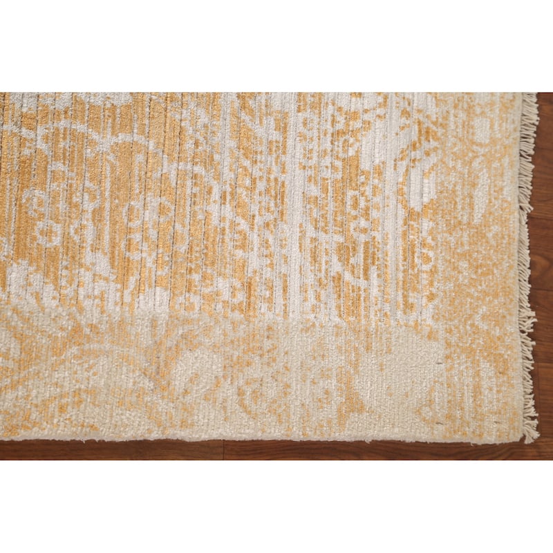 Stripe / Abstract Modern Accent Rug Handmade Wool Carpet - 2'8"x 4'10"