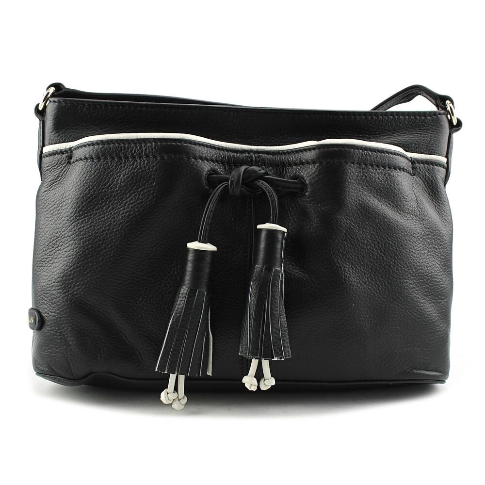 cole haan tassel leather shoulder bag