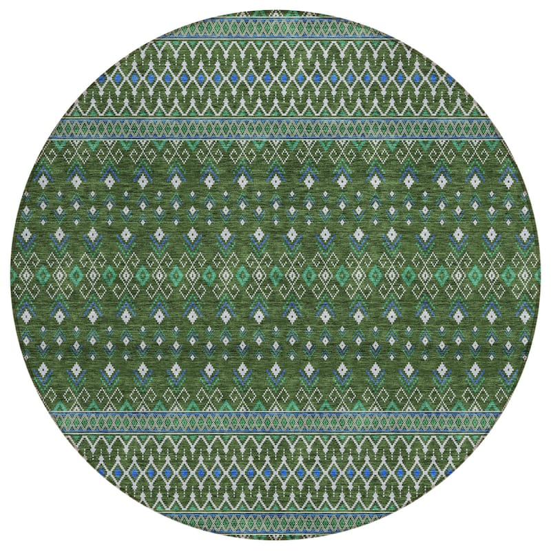 HomeRoots Tribal Transitional Rectangle Outdoor Rug