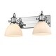 preview thumbnail 2 of 4, Golden Lighting Hines 2 Light 17-7/8" Wide Bathroom Vanity Light with