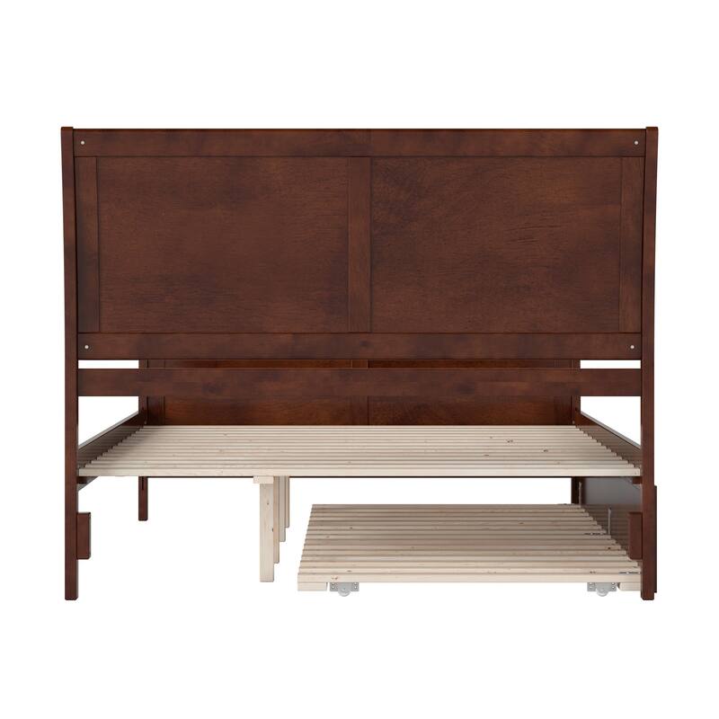 Portland Solid Wood Platform Bed with Matching Footboard and Trundle