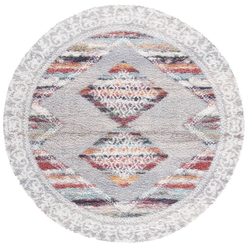 SAFAVIEH Calista Shag Jatta Abstract 1-inch Thick Rug