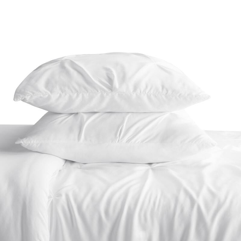 Serta Simply Clean Antimicrobial Pleated 3 Piece Comforter Set