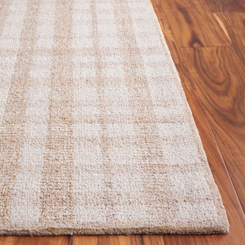 SAFAVIEH Handmade Abstract Zilia Checkered Wool Rug
