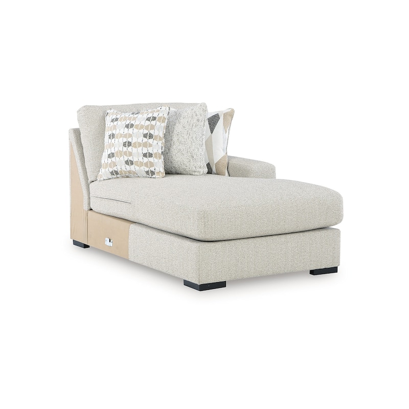 Signature Design by Ashley Laurelgrove Beige 5-Piece Sectional with Chaise