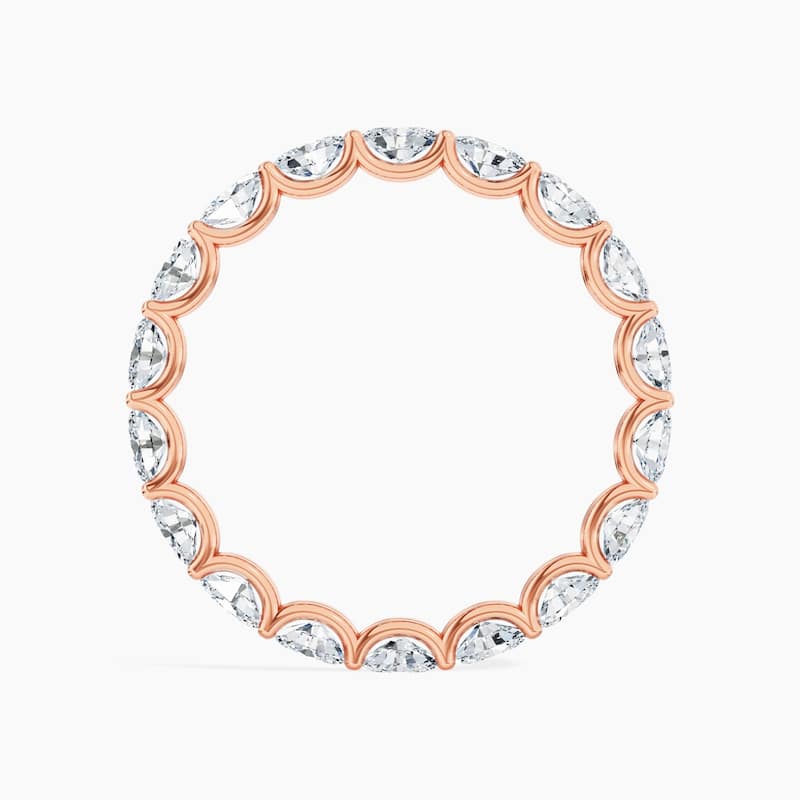 Auriya 14k Gold Oval East-West Lab Grown Diamond Eternity Band 1.80 - 8.25 ct. tw. (F-G, VS)