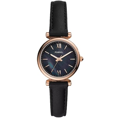 Fossil Women's Carlie Mini Black MOP Dial Watch - ES4700 - Mother of Pearl - 6 (36)