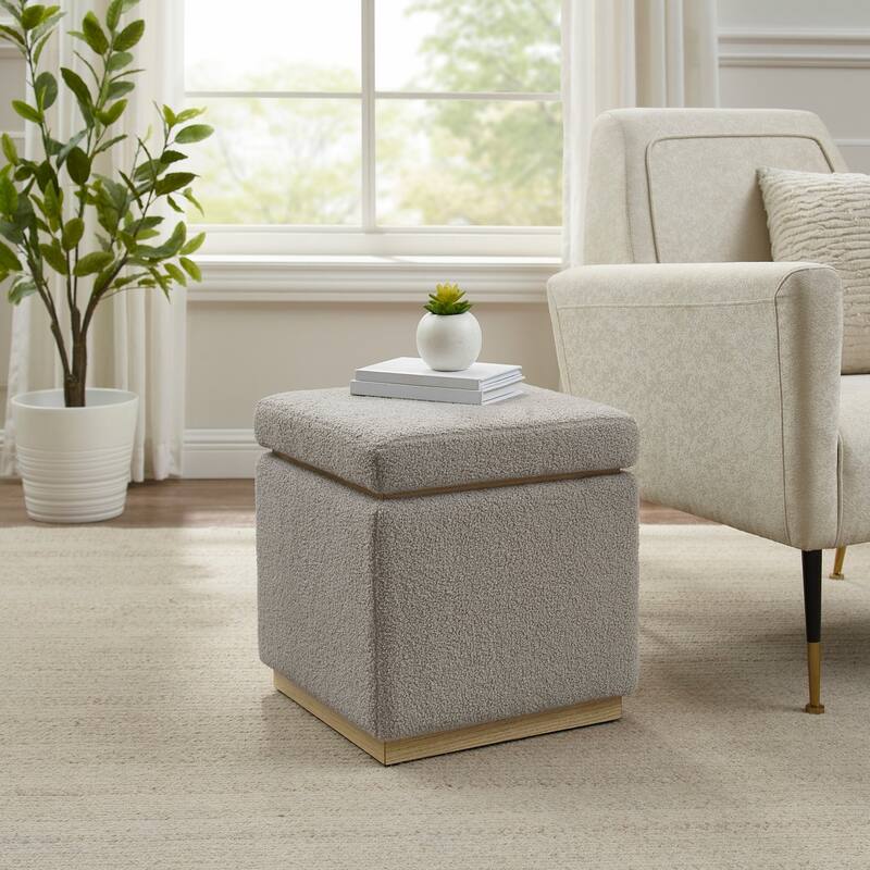 Rue Sherpa Square Storage Ottoman
