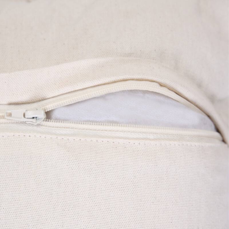 Handwoven Embroidered Edge Square Throw Pillow - 18" - Blue