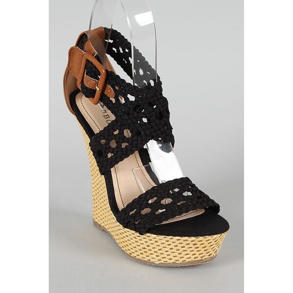 bamboo wedge sandals