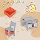 preview thumbnail 4 of 5, Kids Table and Chair Set Grey