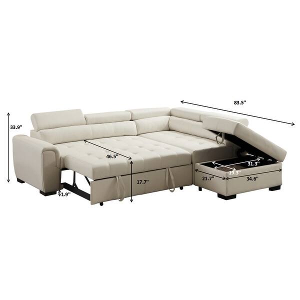 Corner Broaching Corner broaching sofa With mobile storage - Bed Bath & Beyond - 34362010