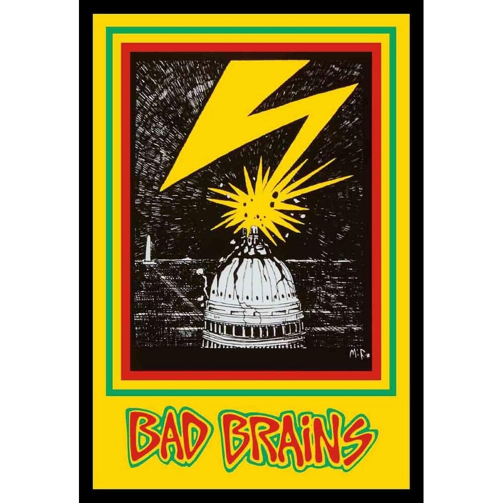 Bad Brains Debut Album Framed Poster - 24 x 36 Inch - Bed Bath