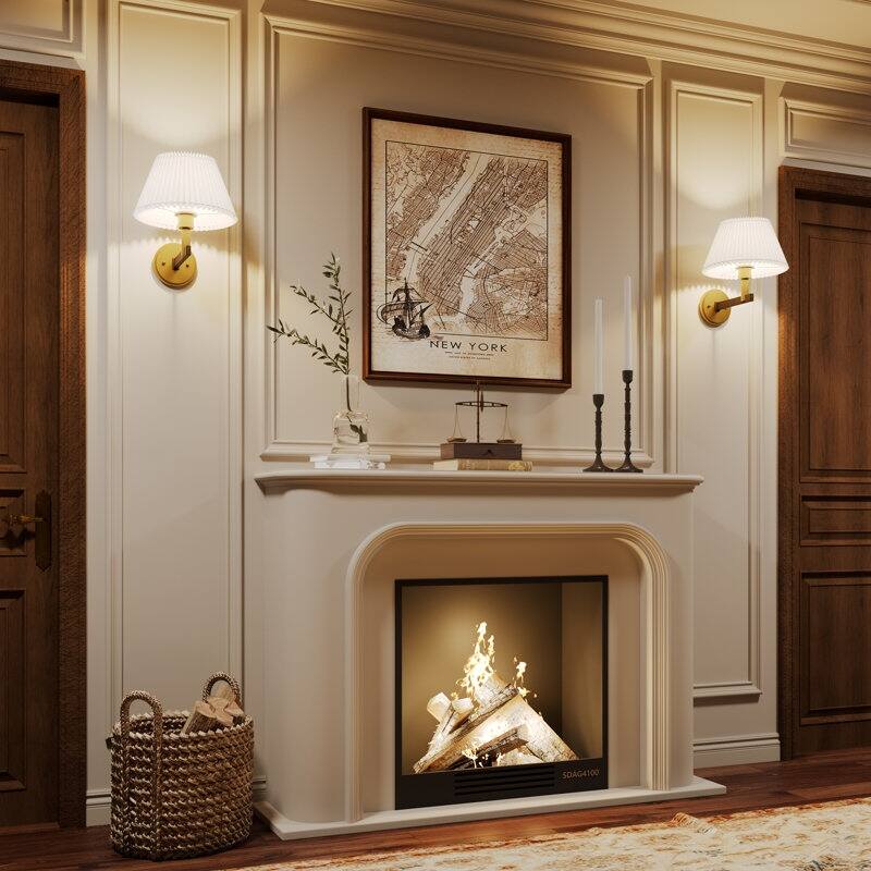 Acroma 1-light Modern Statement Sconce Fabric Wall Light - 11.4'' W * 12.5'' D * 12.8'' H