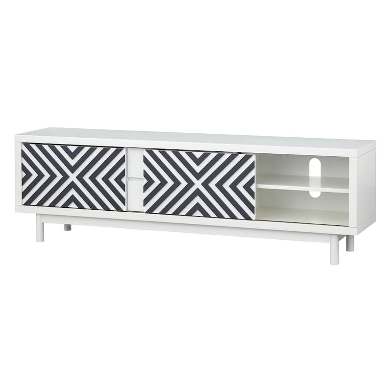 Lifestorey Mason Mid-century Geometric TV Stand