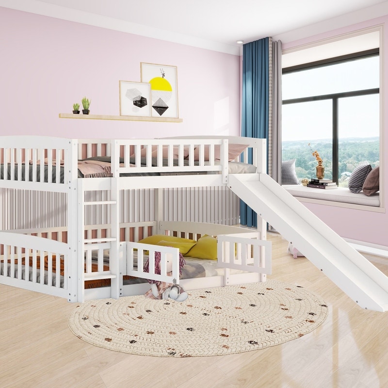 Aquilla twin over twin clearance low loft bed